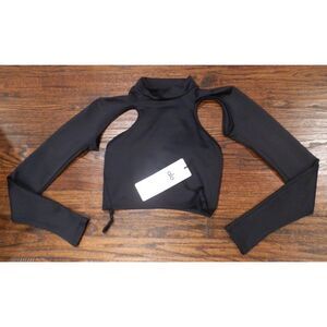 Alo Yoga Airlift Infinity Long Sleeve Cutout Crop Top Women's Size XS NWT